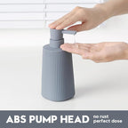 Small Soap Dispenser for Bathroom and Kitchen, Modern Farmhouse Striped Style - Image 3