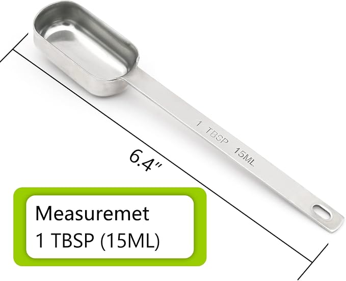 1PCS 1tbsp Single Measuring Spoon, Stainless Steel Long Handle Individual - Image 2
