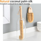 ECO Friendly Kitchen Cleaning Set, Wood & Bamboo Brushes - Image 2