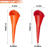 2PCS Long Neck Oil Funnels, Plastic Funnel - Image 2