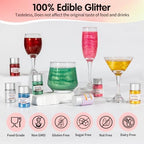 Edible Red Glitter for Drinks,Food Grade Luster Dust,Baking Shimmer Powder - Image 6