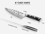 Damascus Chef Knife: 8-inch Razor-Sharp Japanese Chef Knife - Image 4