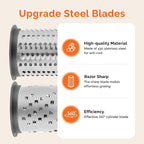 UHIYEE Patented Rotary Parmesan Cheese Grater, Hand Crank Cheese Shredder - Image 3