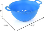 Mintra Home Plastic Strainer Colanders Set: 3, 3.5 and 5 Quart Double Strong - Image 10