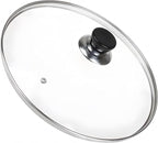 10 Inch Pan Lid, 10 Inch Frying Pan Lids, Tempered Glass Cast Iron Lid by Eptcp