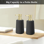 Black and Gold 2 Pack Hand Soap Dispensers Set - Image 3