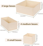 Drawer Organizer Clothes, 16 Pack Dresser Organizer Bins, Foldable Closet - Image 2