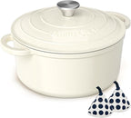 Umite Chef Enameled Cast Iron Dutch Oven-7QT Pot by UmiteChef