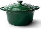 6 Quart Dutch Oven Pot with Lid, Non Stick Enameled Cast Iron Dutch Oven by Fijinhom
