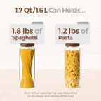 ComSaf 3Pcs Airtight Glass Pasta Storage Containers - Image 4