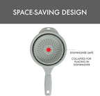 Dexas 8" Collapsible Silicone Strainer in Sage, Kitchen Strainer - Image 4