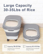 20-30 Lbs Rice Storage Container, Collapsible Food Storage Containers - Image 2