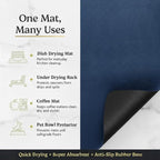Dish Drying Mat Super Absorbent – 16" x 18" Coffee Mat - Image 6