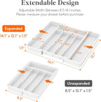 Lifewit Silverware Drawer Organizer, Expandable Utensil Tray - Image 2