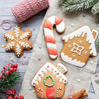 Christmas Cookie Cutters - 9 PCS Christmas Party Favors Decorations Kit Shaped in Santa Snowman Cane Candy |Stainless Steel Navidad Stroking Stuffers Food Gingerbread Baking Press Supplies for Kitchen - Image 5
