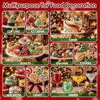 Edible Christmas Glitter for Drinks,Gold Silver Red Green Luster Dust 4set - Image 6