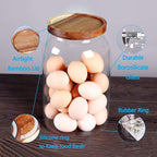 SAIOOL Egg Jar, kitchen canister， 1 Gallon Large Glass Food Storage Jars - Image 3