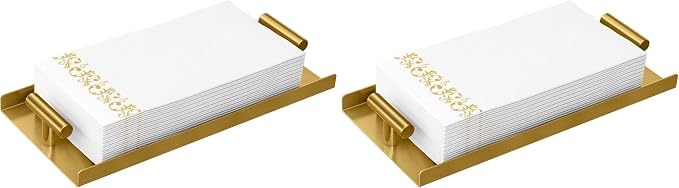 STWWO Napkin Holder for Bathroom, Guest Towel Holder Tray for Bathroom by STWWO