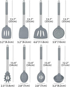 Silicone Cooking Utensil Set, BPA Free Heat Resistant Kitchen Tools - Image 2