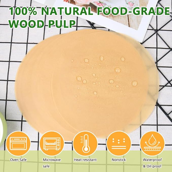 BOYAN 7 Inch Parchment Paper Rounds, Hamburger Patty Paper/Burger Press Paper - Image 3