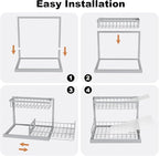 REALINN Under Sink Organizer, Pull Out Cabinet Organizer 2 Tier Slide Out Sink - Image 6