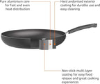 Amazon Basics Hard Anodized Non-Stick 12-Piece Cookware Set, Pans and Utensils - Image 3