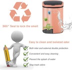 Bigacc 13 Gallon Stainless Steel Trash Can Automatic Trash Can Garbage Can - Image 7
