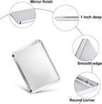 TeamFar Baking Pan with Rack Set of 4, 12.5’’ x 9.5’’ Stainless Steel Toaster - Image 6