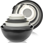 WHYSKO Mixing Bowl Set, 12 Piece Colorful Plastic Mixing Bowls - Image 7