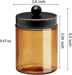 3 Pack Apothecary Jar Canisters Bathroom Vanity Organizer - Image 7