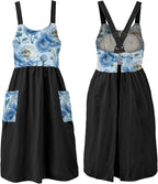 Uaussi Cotton Linen Apron Cross Back Work Apron by Uaussi