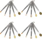 4Pack Mini Measuring Spoons Set, Heavy Duty Stainless Steel Teaspoon by BERYLER