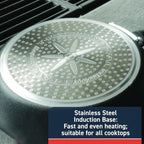 T-Fal Experience Non Stick Fry Pan Set 3 Piece, 12 Inch Induction Oven Broiler - Image 5