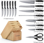 Yatoshi 15 Piece Black Knife Block Set - Image 2