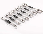 Magnetic Measuring Spoons Set of 8 Stainless Steel Stackable Dual Sided Nesting - Image 2