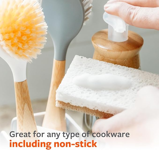 Full Circle 100% Plant-Based Loofah Sponges – Pack of 2 – Plastic-Free - Image 4