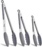 HOTEC Premium Stainless Steel Locking Kitchen Tongs by Hotec
