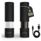 LARS NYSØM Electric Salt and Pepper Grinder Set I Automatic Salt and Pepper by LN