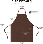 4 Packs Chef Apron, Waterproof Apron, Adjustable Aprons - Image 4