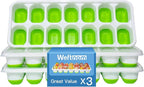 Ice Cube Tray, Ice Cube Trays for Freezer 3 Pack by WEFTNOM