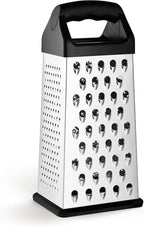 Cheese Grater, 9 IN Size 4-Sided Stainless Steel Grater, Food Shredder by Kaishun