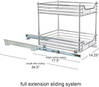 Household Essentials Glidez Chrome-Plated Steel Pull-Out/Slide-Out Storage - Image 5