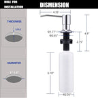 Soap Dispenser for Kitchen Sink Chrome, Sink Soap Dispenser Stainless Steel - Image 6