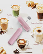 CIRCLE JOY Portable Rechargeable Milk Frother Hanheld, Dual Spring Whisk - Image 7