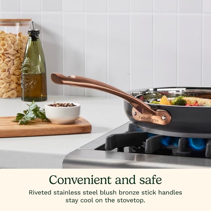 Cuisinart 11-Piece Matte Black Elegance Cookware Set - Image 4