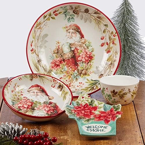 Christmas Story 22 oz. Mugs – Set of 4 Large Ceramic Holiday Coffee Cups with Red Handle & Vintage Santa Art – Festive Hot Cocoa or Tea Mugs for Winter Mornings - Image 5