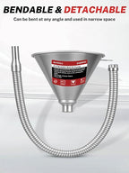 BILITOOLS 26.2" Steel Flexible Oil Funnel - Image 6