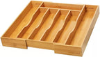 Expandable Bamboo Kitchen Drawer Organizer - Image 8