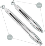 2 Pack Silicone Kitchen Tongs – 9" & 12" Set, Heat Resistant up to 500°F - Image 4