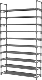 LANTEFUL Tall Shoe Rack 10 Tier Shoe Organizer Large Shoe Shelf - Image 8